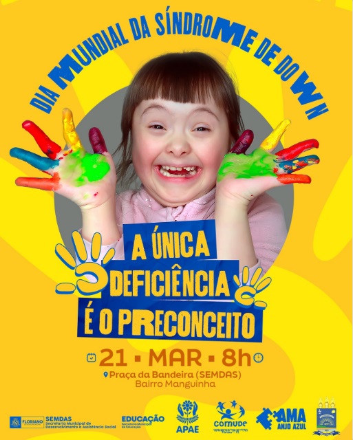Floriano celebrará o Dia Mundial da Síndrome de Down nesta quinta-feira (21)