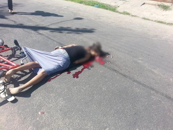 Mulher tem cabe&ccedil;a esmagada ao ser atropelada em Floriano.(Imagem:Reprodu&ccedil;&atilde;o/Facebook)