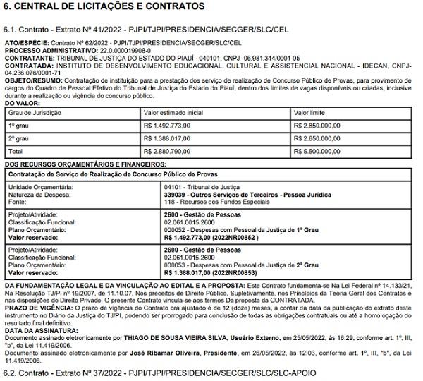 Tribunal de Justiça define banca organizadora para novo concurso com 100 vagas. (Imagem:Divulgação)