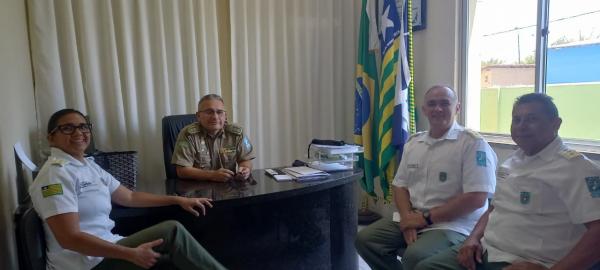 Diretoria de Sa&uacute;de da PMPI visita 3&ordm; BPM em Floriano e refor&ccedil;a cuidados com policiais militares.(Imagem:Divulga&ccedil;&atilde;o/PM)