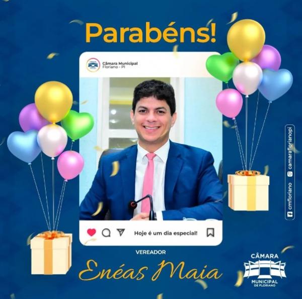 Câmara Municipal de Floriano celebra aniversário do vereador Enéas Maia