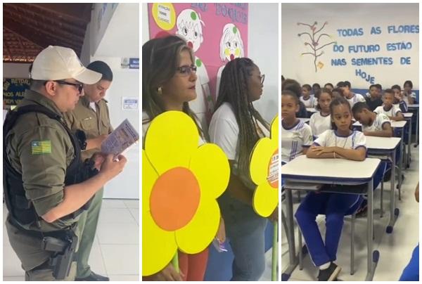 Pol&iacute;cia Militar visita escolas de Floriano para conscientizar sobre abuso e explora&ccedil;&atilde;o sexual.(Imagem:Reprodu&ccedil;&atilde;o/Instagram)