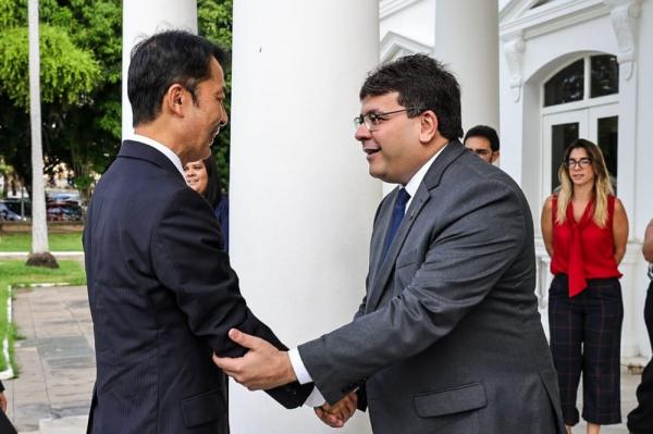 Rafael Fonteles recebe Embaixador do Japão no Brasil e fortalece parceria entre os países