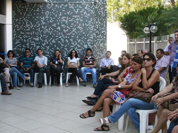 Greve dos servidores do judici&aacute;rio federal j&aacute; dura quatro dias no Piau&iacute;.(Imagem:Sintrajufe)