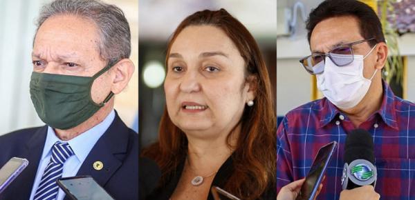 Candidatos ao TCE marcam presença no Palácio de Karnak e conversam com o governador