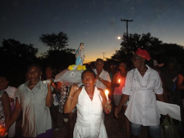 Festejo de Nossa Senhora da Sa&uacute;de no povoado Mimb&oacute;(Imagem:Florianonews)