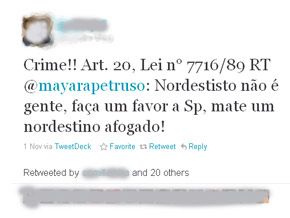 'Se fez isso, precisa ser punida', diz pai de autora de frases sobre nordestinos na web