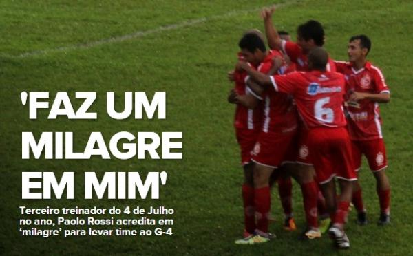 'Novo' técnico do 4 de Julho, Paolo Rossi acredita em 'milagre' para G-4