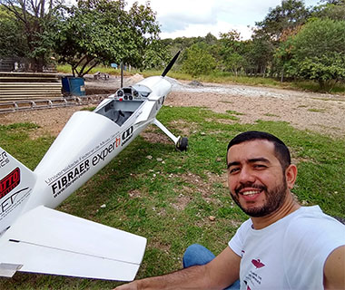 Pesquisador piauiense desenvolve protótipo de avião com propulsão elétrica