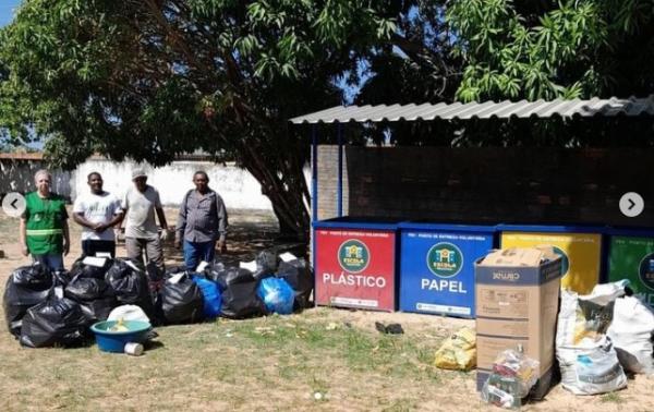  Floriano avan&ccedil;a na reciclagem com coleta de 102kg de materiais recicl&aacute;veis.(Imagem:Reprodu&ccedil;&atilde;o/Instagram)