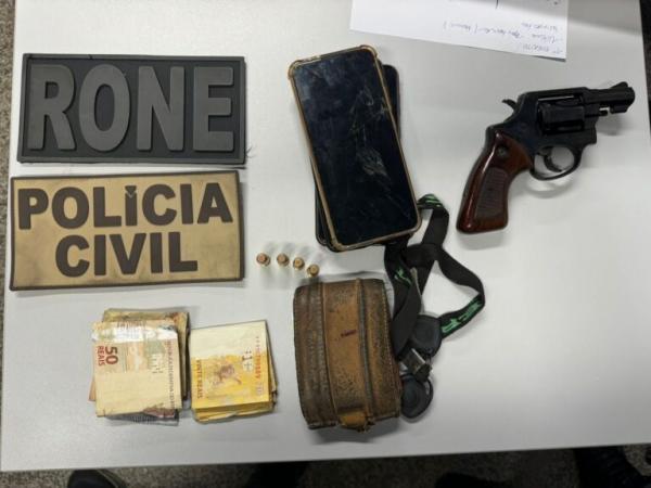 Suspeito de comandar a s&eacute;rie de assassinatos em Teresina &eacute; preso.(Imagem:SSP-PI)