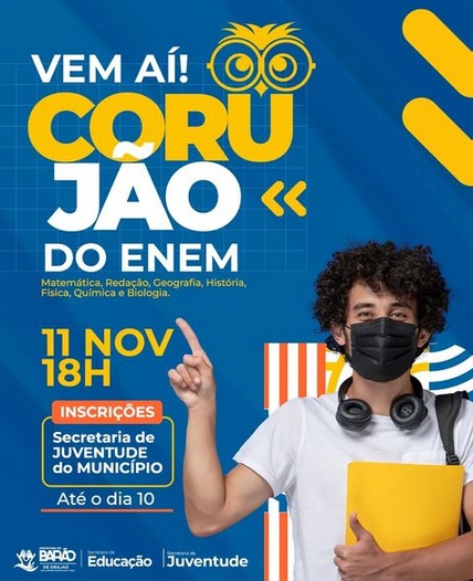 Barão de Grajaú: Secretaria de Educação realiza Corujão para o Enem nesta sexta (11)