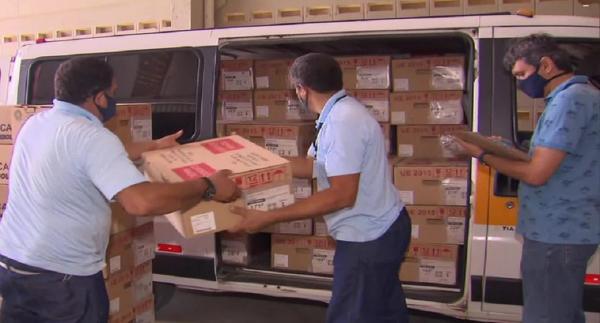 Urnas eletrônicas começam a ser distribuídas para 3.379 locais de votação no Piauí