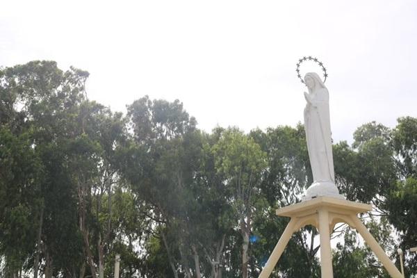 Est&aacute;tua de Nossa Senhora dos Pobres (Imagem: Andr&ecirc; Nascimento /g1)