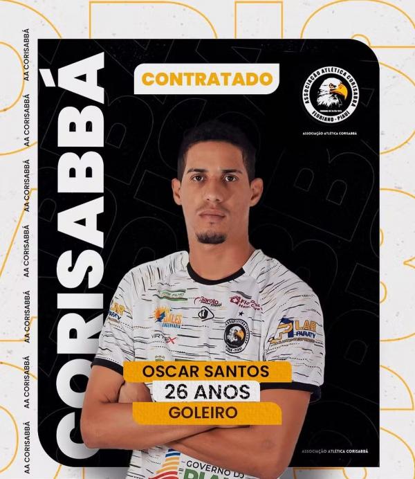 Oscar Santos, goleiro do Corisabb&aacute;.(Imagem:A.A. Corisabb&aacute;)
