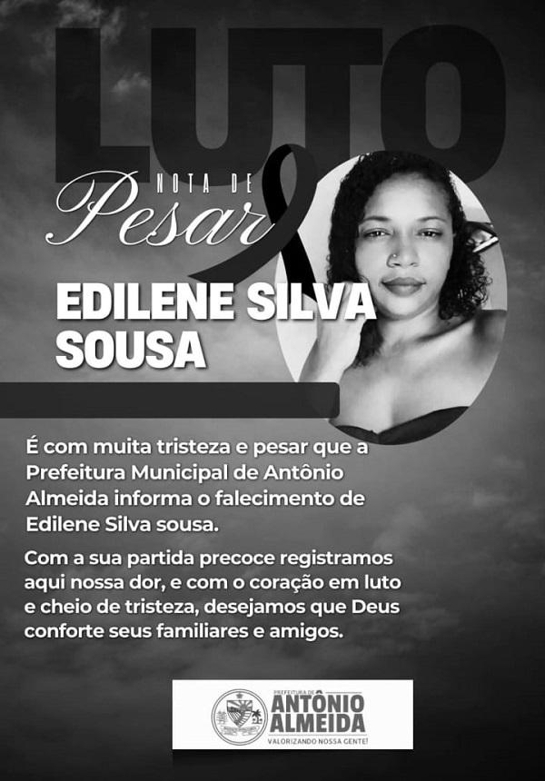 Prefeitura Municipal de Ant&ocirc;nio Almeida emitiu uma nota de pesar.(Imagem:Divulga&ccedil;&atilde;o)
