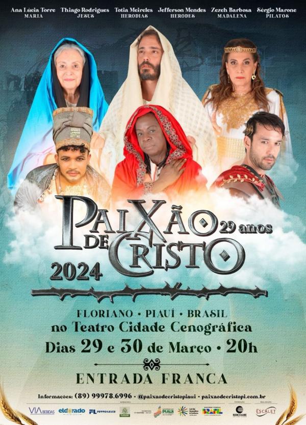 Paixão de Cristo de Floriano reunirá grande elenco nacional em 2024